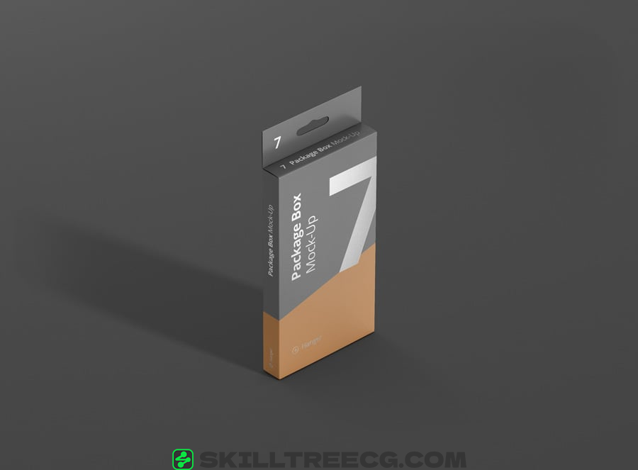 图片[10]-Package Box Mockup – High Rectangle with Hanger（878175）-技能树